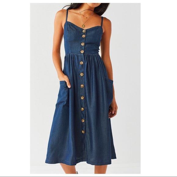 Urban Outfitters Dresses & Skirts - SOLD-Urban Outfitters Chambray Maxi Dress